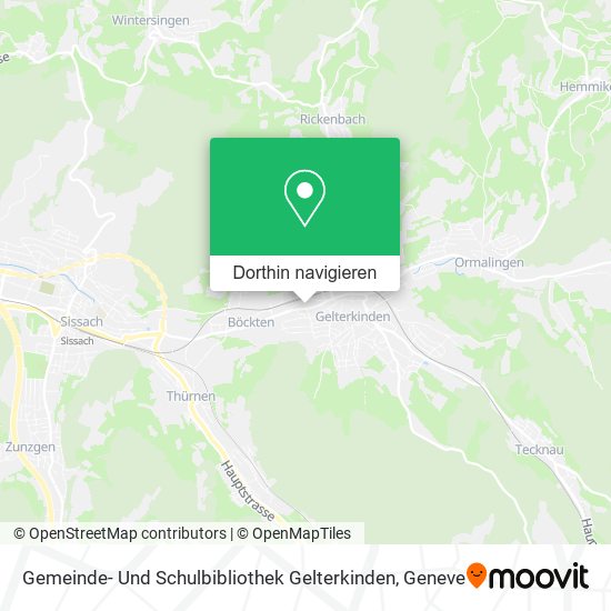 Gemeinde- Und Schulbibliothek Gelterkinden Karte