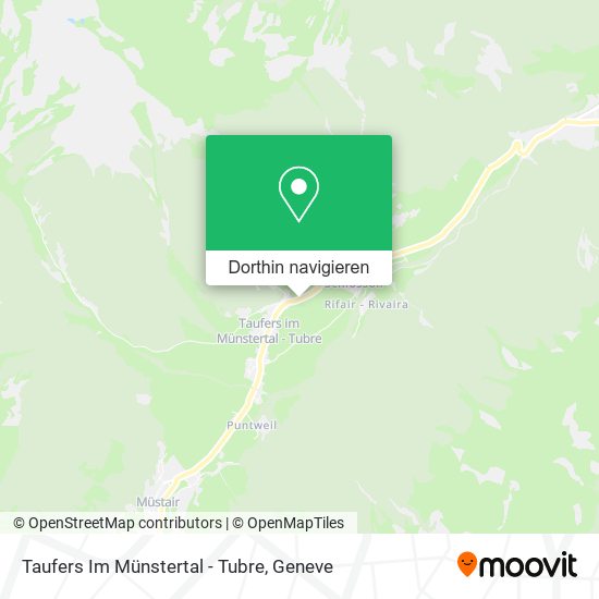 Taufers Im Münstertal - Tubre Karte