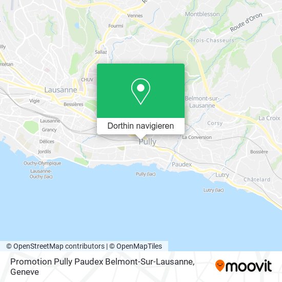 Promotion Pully Paudex Belmont-Sur-Lausanne Karte