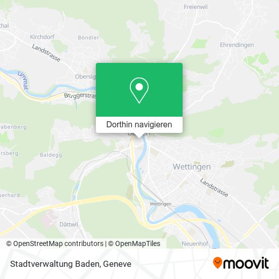 Stadtverwaltung Baden Karte