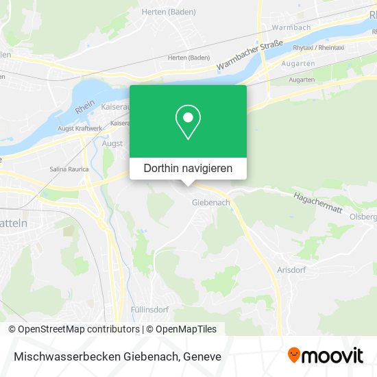 Mischwasserbecken Giebenach Karte