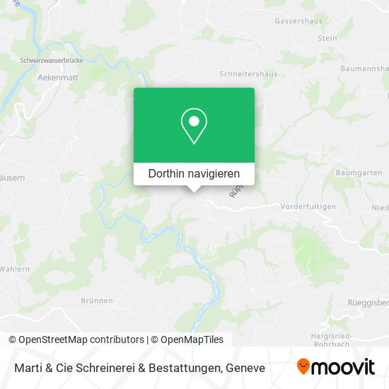 Marti & Cie Schreinerei & Bestattungen Karte
