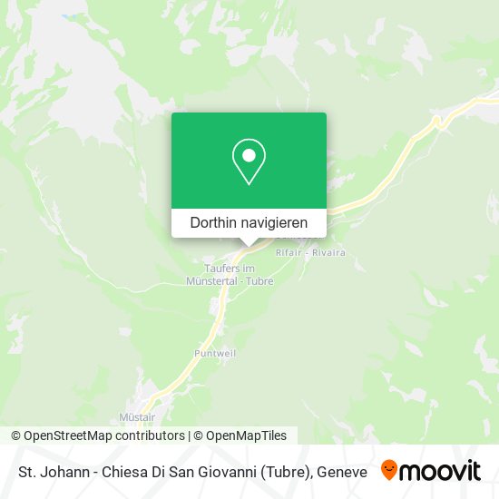 St. Johann - Chiesa Di San Giovanni (Tubre) Karte
