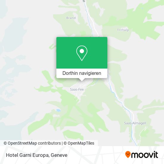 Hotel Garni Europa Karte