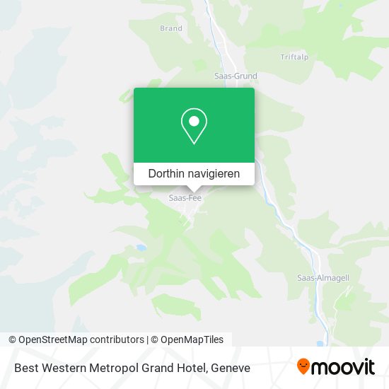 Best Western Metropol Grand Hotel Karte