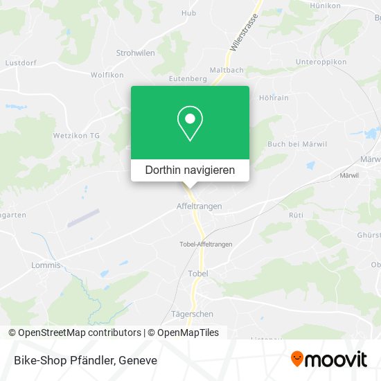 Bike-Shop Pfändler Karte