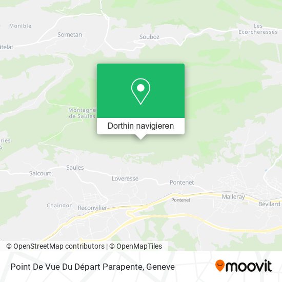 Point De Vue Du Départ Parapente Karte