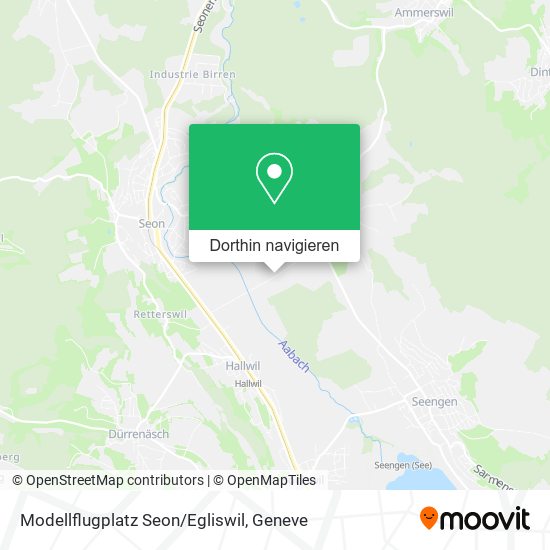 Modellflugplatz Seon/Egliswil Karte
