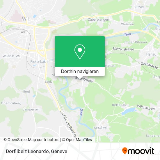 Dörflibeiz Leonardo Karte