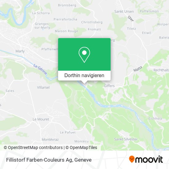 Fillistorf Farben-Couleurs Ag Karte