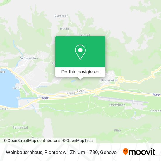 Weinbauernhaus, Richterswil Zh, Um 1780 Karte