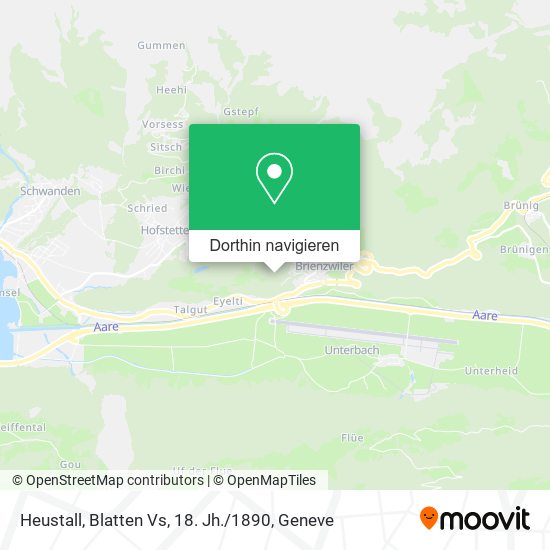 Heustall, Blatten Vs, 18. Jh. / 1890 Karte