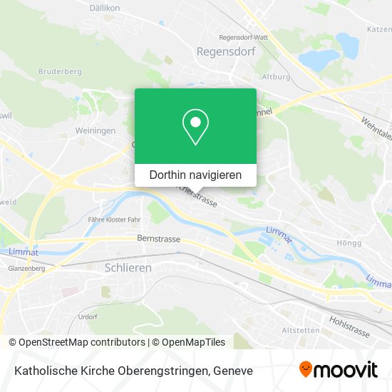 Katholische Kirche Oberengstringen Karte