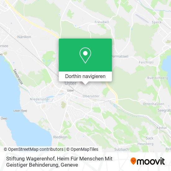 Stiftung Wagerenhof, Heim Für Menschen Mit Geistiger Behinderung Karte