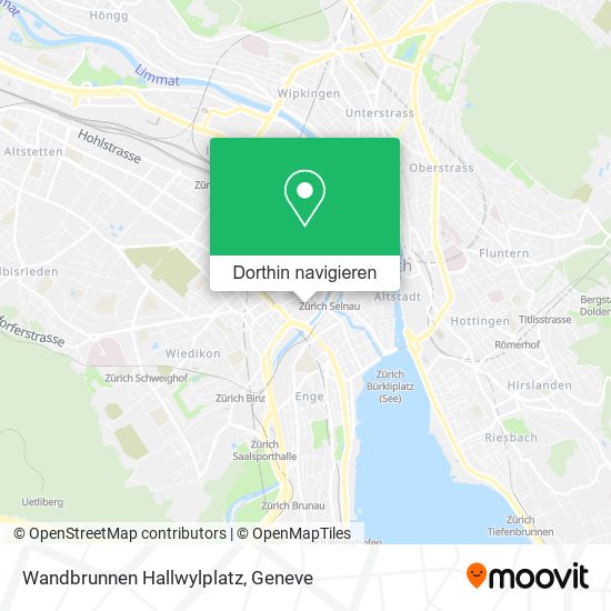 Wandbrunnen Hallwylplatz Karte
