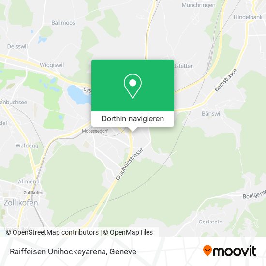 Raiffeisen Unihockeyarena Karte