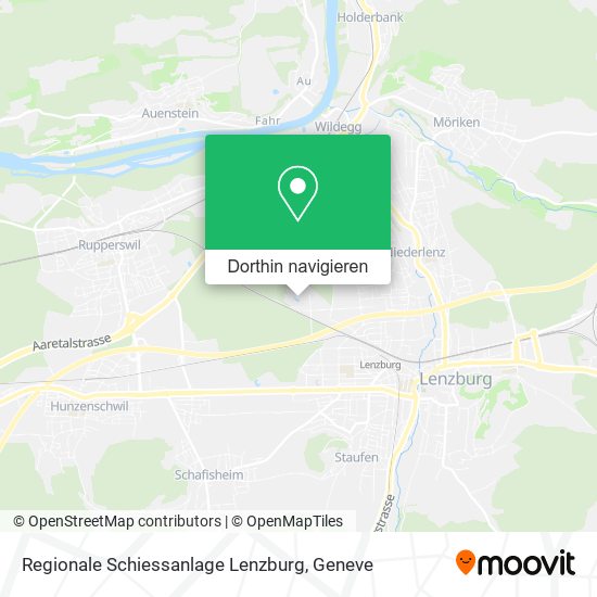 Regionale Schiessanlage Lenzburg Karte