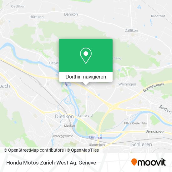 Honda Motos Zürich-West Ag Karte