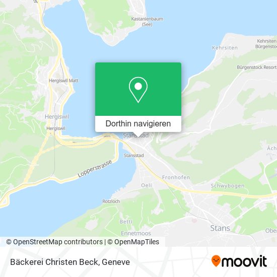 Bäckerei Christen Beck Karte