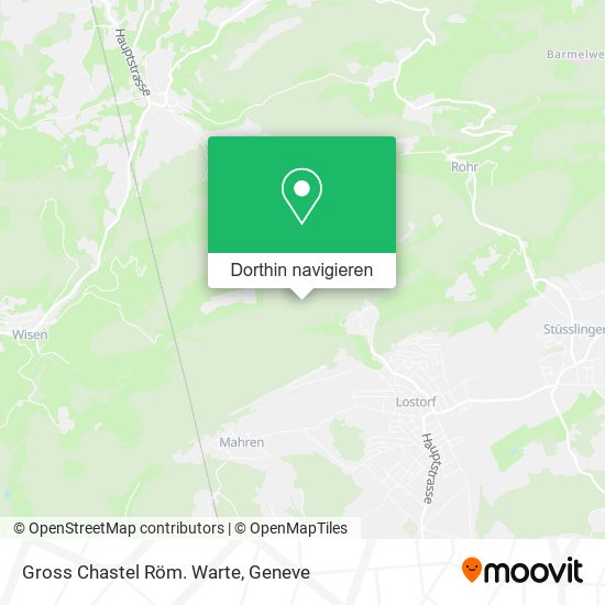 Gross Chastel Röm. Warte Karte