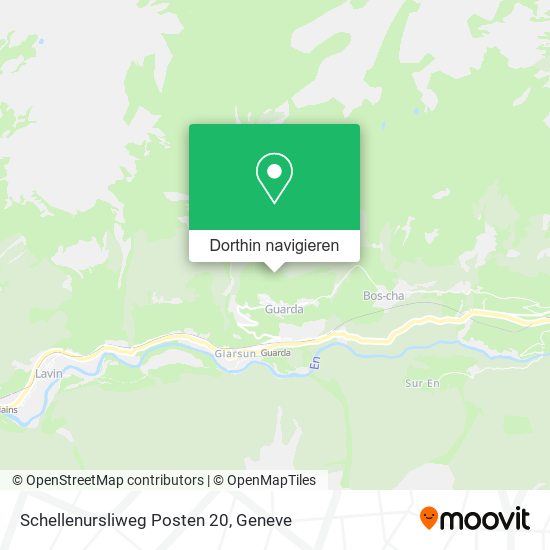 Schellenursliweg Posten 20 Karte