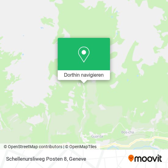 Schellenursliweg Posten 8 Karte