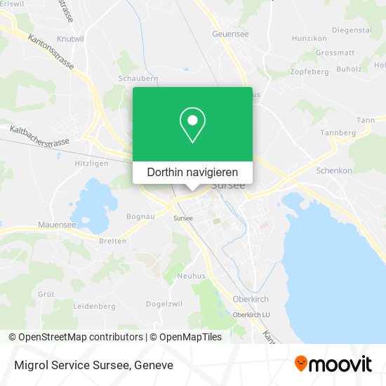 Migrol Service Sursee Karte