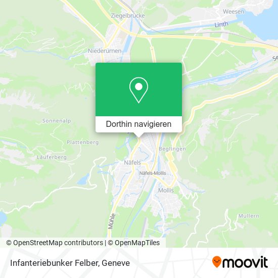 Infanteriebunker Felber Karte