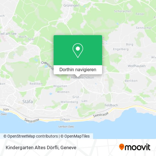 Kindergarten Altes Dörfli Karte