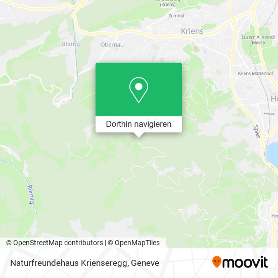 Naturfreundehaus Krienseregg Karte