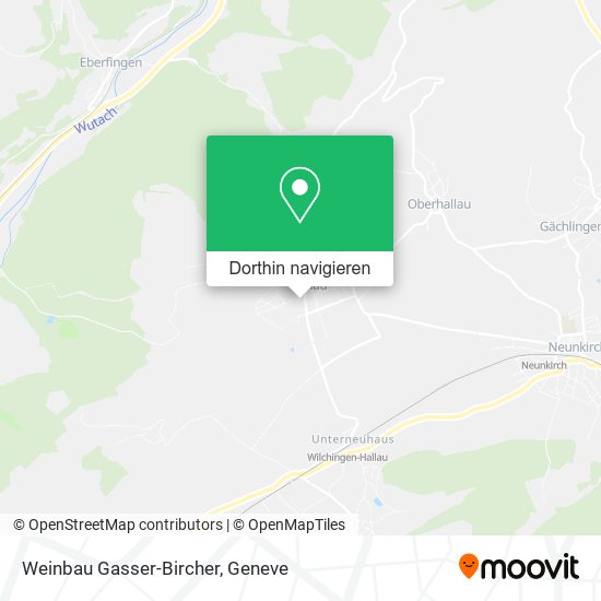 Weinbau Gasser-Bircher Karte