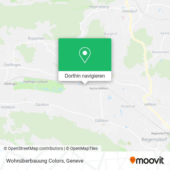 Wohnüberbauung Colors Karte