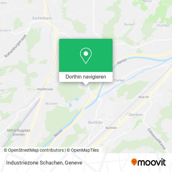 Industriezone Schachen Karte