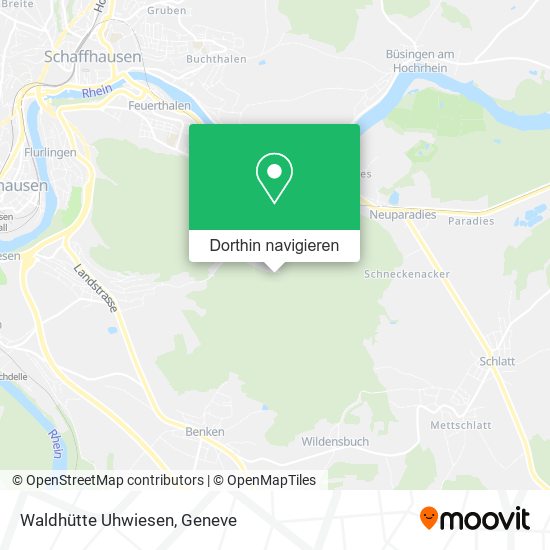 Waldhütte Uhwiesen Karte