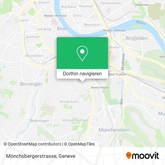 Mönchsbergerstrasse Karte