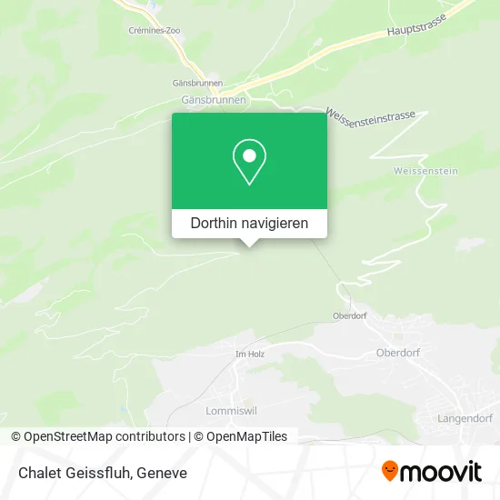 Chalet Geissfluh Karte