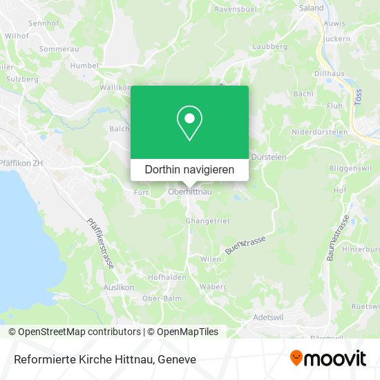 Reformierte Kirche Hittnau Karte