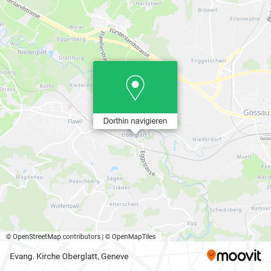 Evang. Kirche Oberglatt Karte