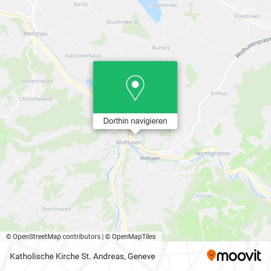 Katholische Kirche St. Andreas Karte