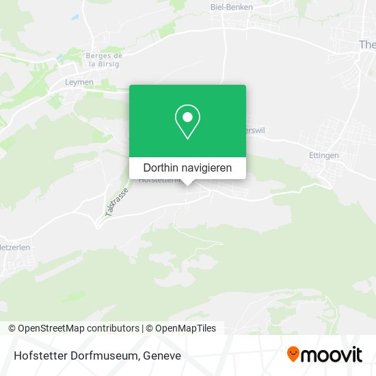 Hofstetter Dorfmuseum Karte