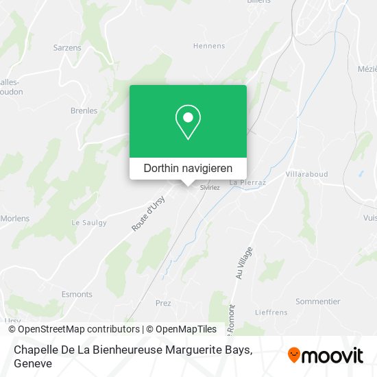 Chapelle De La Bienheureuse Marguerite Bays Karte