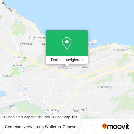 Gemeindeverwaltung Wollerau Karte