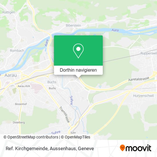 Ref. Kirchgemeinde, Aussenhaus Karte