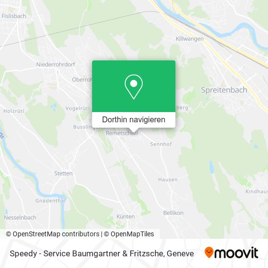 Speedy - Service Baumgartner & Fritzsche Karte