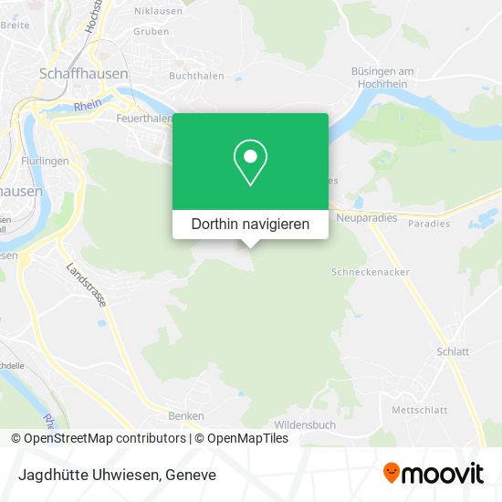 Jagdhütte Uhwiesen Karte