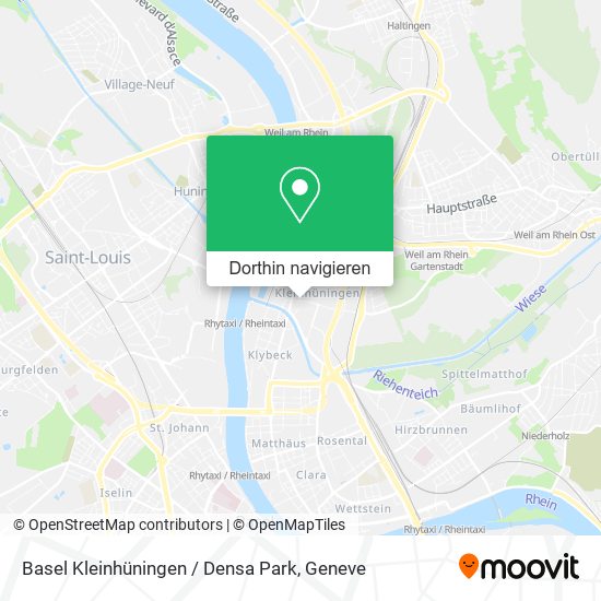 Basel Kleinhüningen / Densa Park Karte