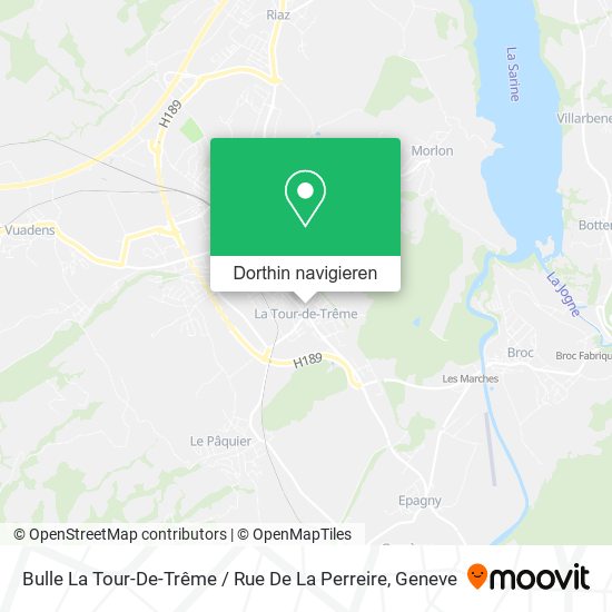 Bulle La Tour-De-Trême / Rue De La Perreire Karte
