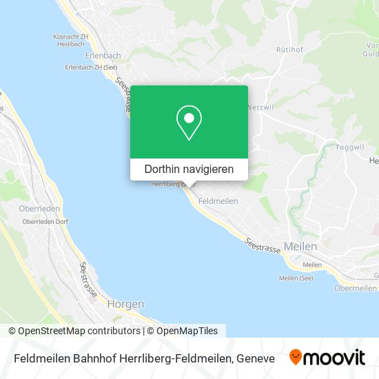 Feldmeilen Bahnhof Herrliberg-Feldmeilen Karte