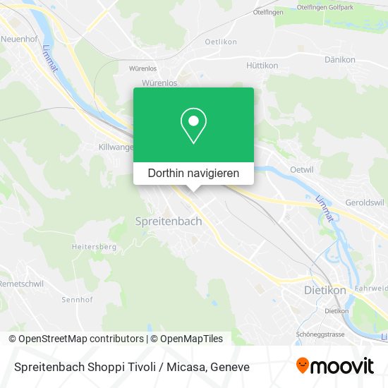 Spreitenbach Shoppi Tivoli / Micasa Karte