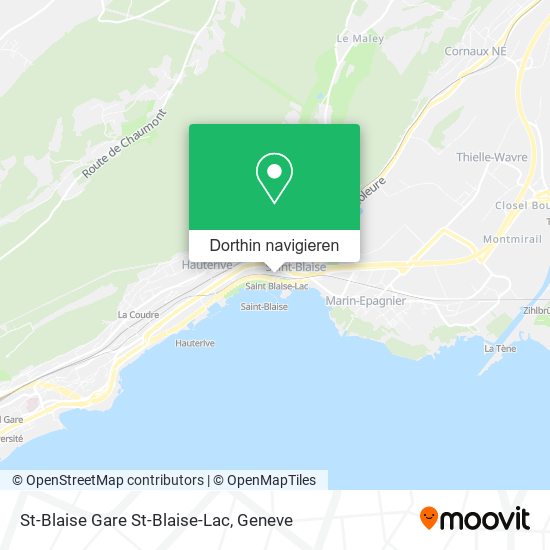 St-Blaise Gare St-Blaise-Lac Karte